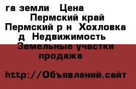 4.2 га земли › Цена ­ 2 500 000 - Пермский край, Пермский р-н, Хохловка д. Недвижимость » Земельные участки продажа   